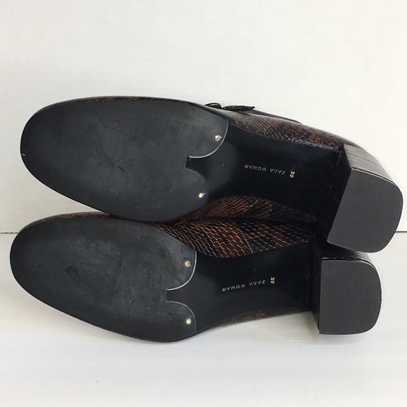 Zara Snake Print Mary Jane Bootie - Picture 6 of 6